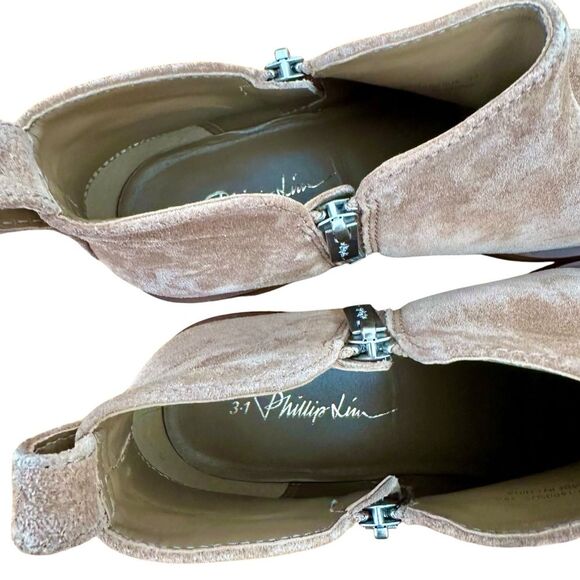 3.1 Phillip Lim Alexa Suede Ankle Boot Size 39.5 9 9..5 Tan - Picture 5 of 10